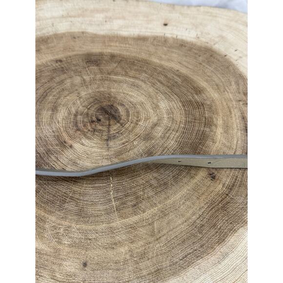 Gray Belt with Silver-Tone Buckle - Size Medium - Picture 8 of 12